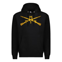 Black 1st bn 75th infantry regiment ranger branch wo txt Premium Hoodie - maiPhamDesign
