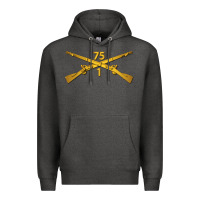 Charcoal Heather 1st bn 75th infantry regiment ranger branch wo txt Premium Hoodie - maiPhamDesign