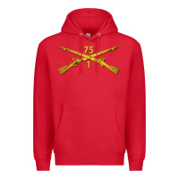 Red 1st bn 75th infantry regiment ranger branch wo txt Premium Hoodie - maiPhamDesign