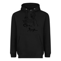 Black grr argh Heavyweight Hoodie - baoMotion