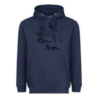 Navy grr argh Heavyweight Hoodie - baoMotion