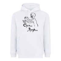 White grr argh Heavyweight Hoodie - baoMotion