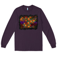 Plum halloween pumpkin background Long Sleeve Tee - BundleAndBundleShop