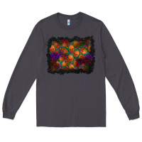 Smoke halloween pumpkin background Long Sleeve Tee - BundleAndBundleShop