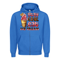 True Royal stay cool eat ice cream Zipper Hoodie - AdoDesignShop