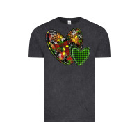 Vintage Black christmas heart Vintage Tee - RanaPortraitStore