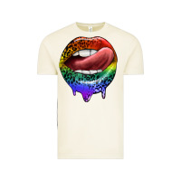 Rainbow Lips Pride Vintage Tee | Teevron