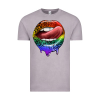 Vintage Zinc rainbow lips pride Vintage Tee - FaDigitalArtStudio