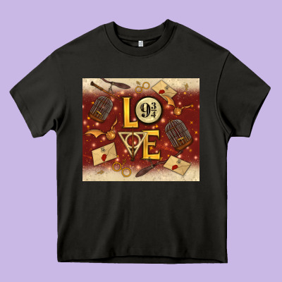 Wizard Love Heavy Core Tee Designed By Tumblerdesignbyshophia