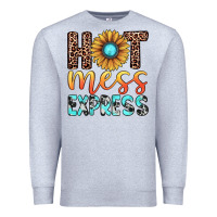 Heather Grey hot mess express Premium Sweatshirt - JahusDesignShop