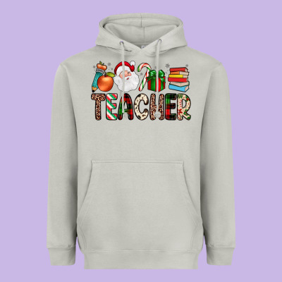 Teacher Christmas Heavyweight Hoodie Designed By Jahusdesignshop