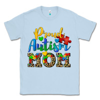 Dusty Blue proud autism mom Classic Tee - CowGirlArtShop