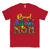 Red proud autism mom Classic Tee - CowGirlArtShop