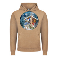 Vintage Coffee Winter Farm Animals Vintage Hoodie - FaDigitalArtStudio