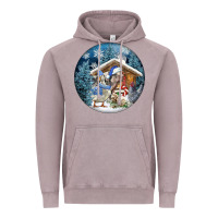 Vintage Zinc Winter Farm Animals Vintage Hoodie - FaDigitalArtStudio