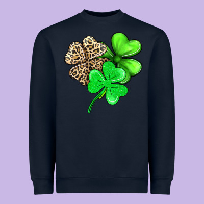 Three Clover Heavyweight Sweatshirt Designed By Adodesignshop