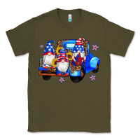 Army Green american flag gnomes truck sunflowers star leopard Classic Tee - Artiststas