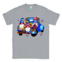 Heather Grey american flag gnomes truck sunflowers star leopard Classic Tee - Artiststas