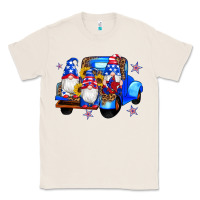 Natural american flag gnomes truck sunflowers star leopard Classic Tee - Artiststas