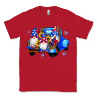 Red american flag gnomes truck sunflowers star leopard Classic Tee - Artiststas