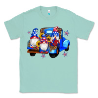 Seafoam american flag gnomes truck sunflowers star leopard Classic Tee - Artiststas