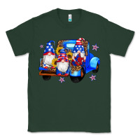Sports Green american flag gnomes truck sunflowers star leopard Classic Tee - Artiststas