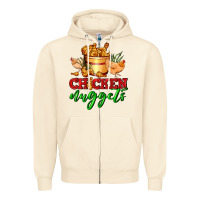 Sandshell chicken nuggets Zipper Hoodie - AdoDesignShop