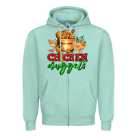 Seafoam chicken nuggets Zipper Hoodie - AdoDesignShop