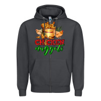 Smoke chicken nuggets Zipper Hoodie - AdoDesignShop