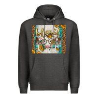 Charcoal Heather Western Blessed Mom Baby Calf Premium Hoodie - LillyAllenDesigns