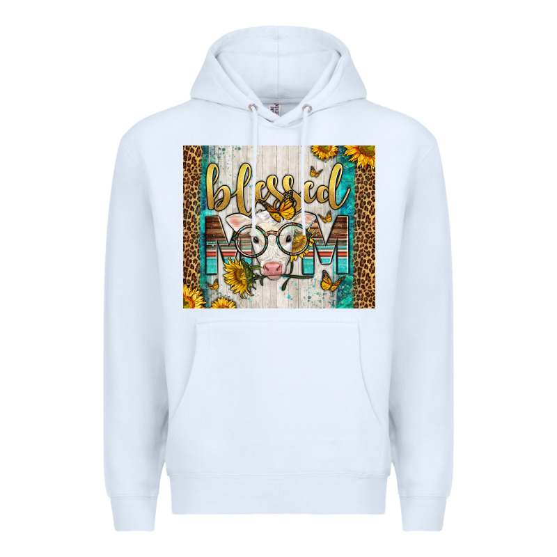 Western Blessed Mom Baby Calf Premium Hoodie by LillyAllenDesigns | Teevron