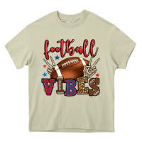 Mossy Football vibes red and blue Heavy Core Tee - HowdyJamesFarm