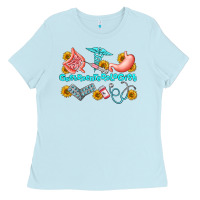 Baby Blue gastroenterologist olivia Ladies Tee - OliviaCreatesArt