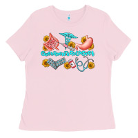 Bubblegum Pink gastroenterologist olivia Ladies Tee - OliviaCreatesArt
