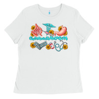 White gastroenterologist olivia Ladies Tee - OliviaCreatesArt