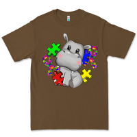 Cacao autism hippopotamus Premium Tee - CowGirlArtShop