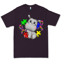 Autism Hippopotamus Premium Tee | Teevron