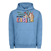Pigment Pebble Blue My First Easter Bunny Urban Hoodie - RanaPortraitStore