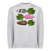 Heather Grey easter carrots Heavyweight Sweatshirt - AdoDesignShop