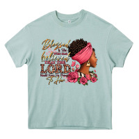 Arona Blessed is she who has believed afro woman Heavy Core Tee - RanaPortraitStore