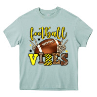Arona Football vibes yellow and black team color Heavy Core Tee - HowdyJamesFarm