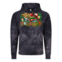 Cloud Black Christmas Teacher Vintage Hoodie - FaDigitalArtStudio