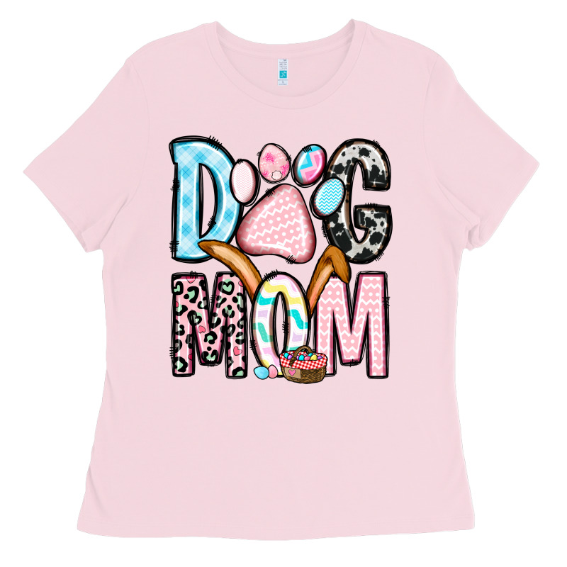 Easter Dog Mom Ladies Tee by OliviaCreatesArt | Teevron