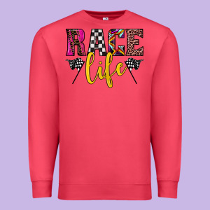 Race Life Premium Sweatshirt Designed By Jahusdesignshop