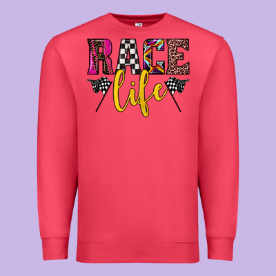 Race Life Premium Sweatshirt Designed By Jahusdesignshop