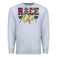 Heather Grey race life Premium Sweatshirt - JahusDesignShop