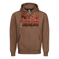 Chestnut i love you more than chocolate Zipper Hoodie - AdoDesignShop