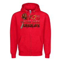 Red i love you more than chocolate Zipper Hoodie - AdoDesignShop