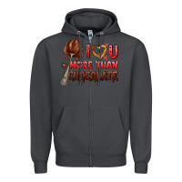 Smoke i love you more than chocolate Zipper Hoodie - AdoDesignShop