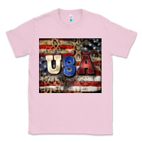 Bubblegum Pink usa Classic Tee - CowGirlArtShop